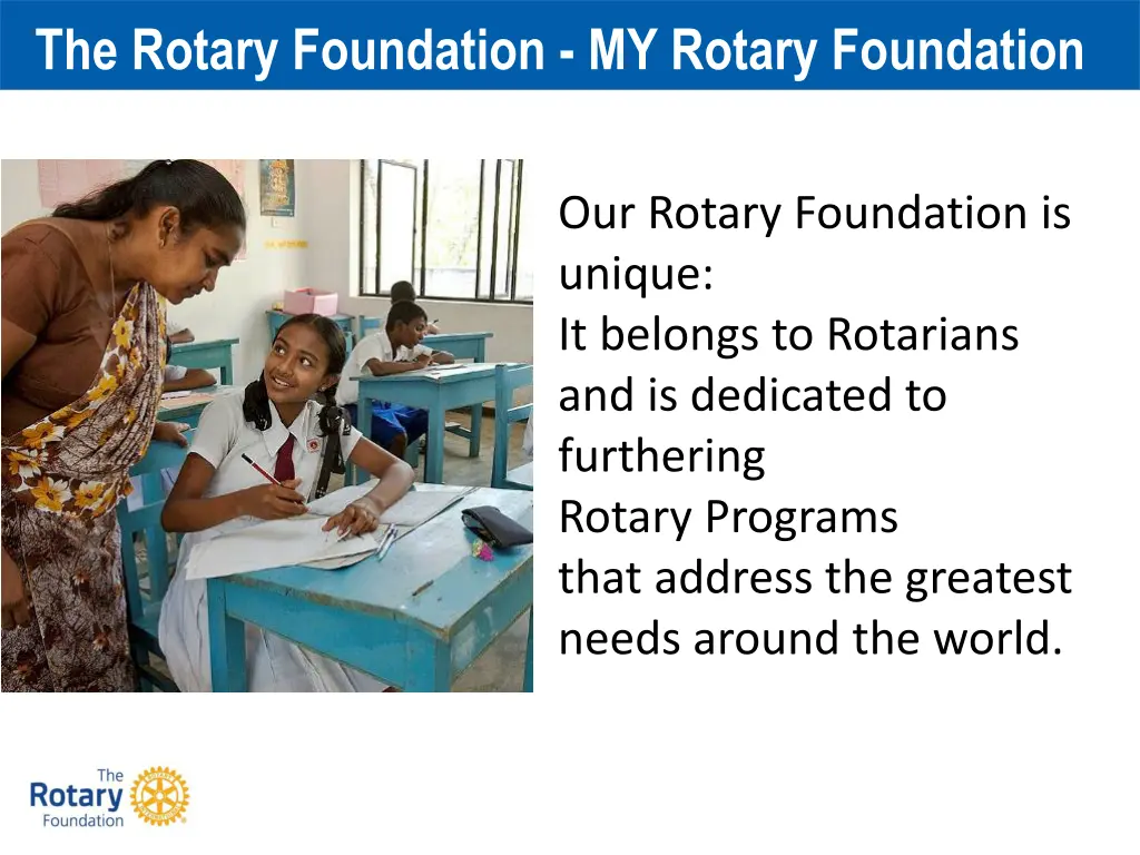 the rotary foundation my rotary foundation