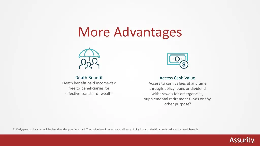 more advantages