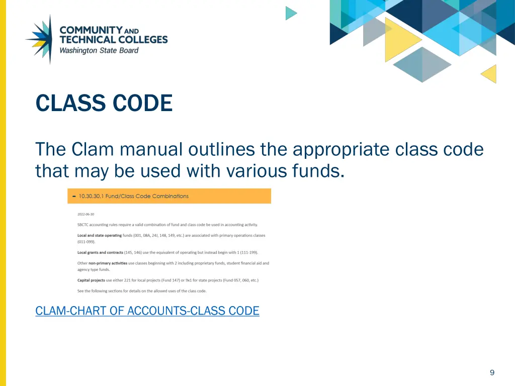 class code