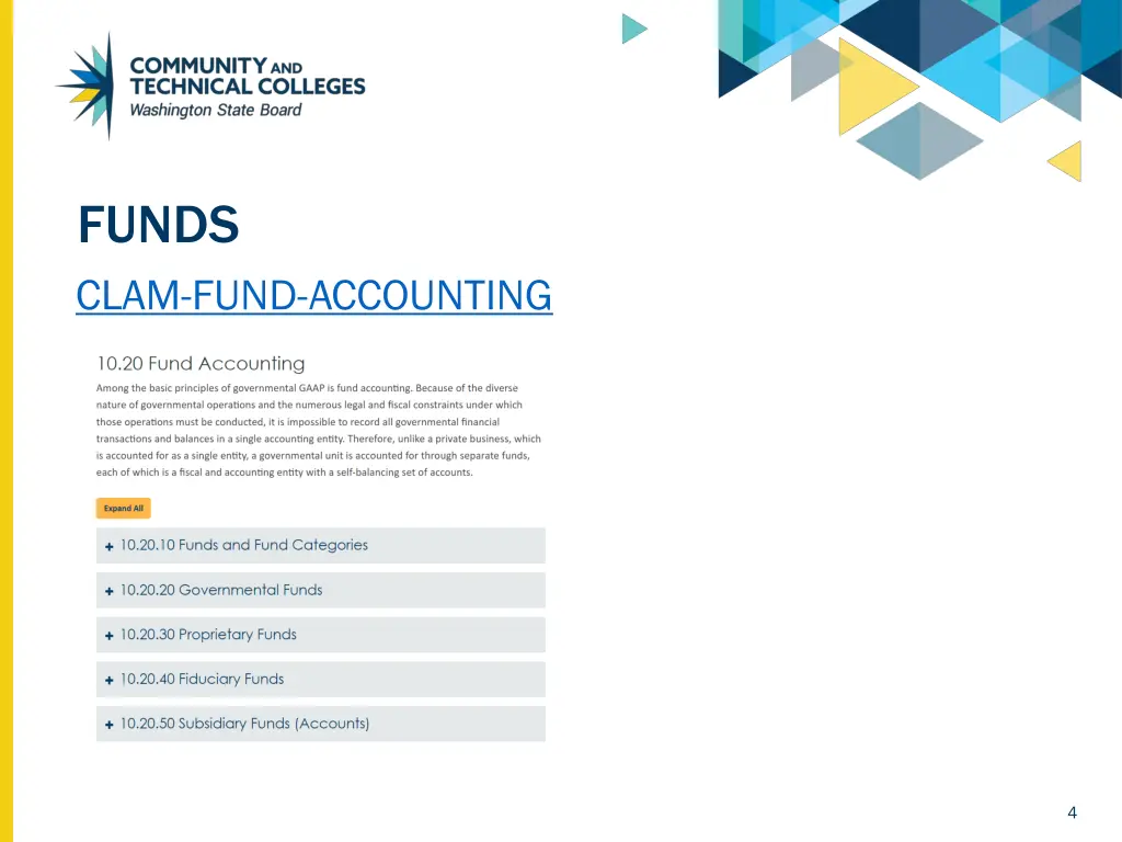 funds clam fund accounting