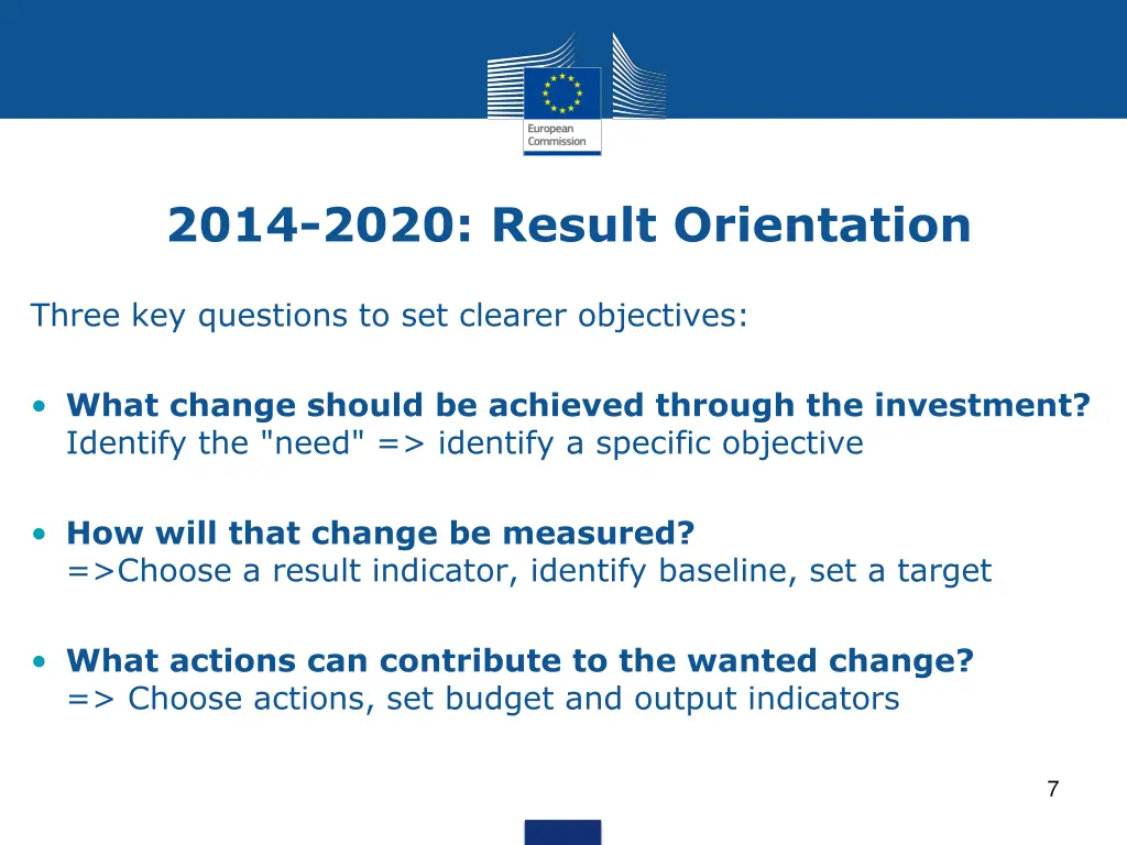 2014 2020 result orientation