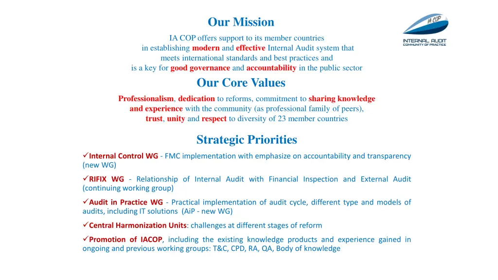 our mission