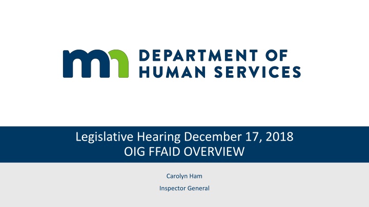 legislative hearing december 17 2018 oig ffaid