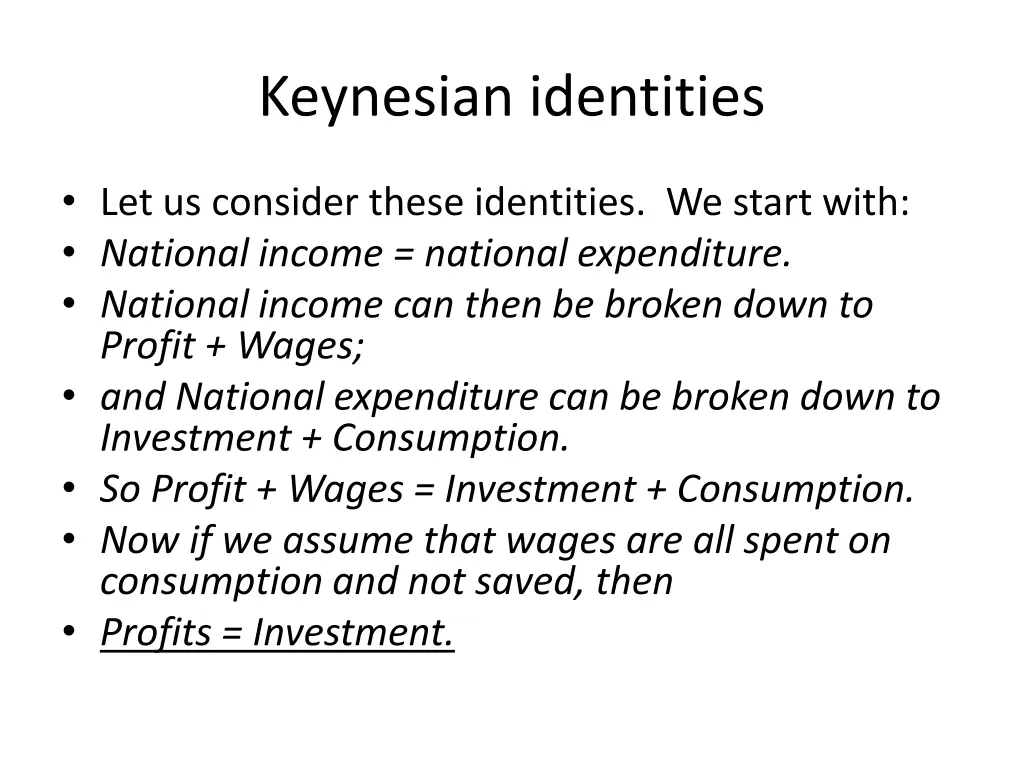 keynesian identities