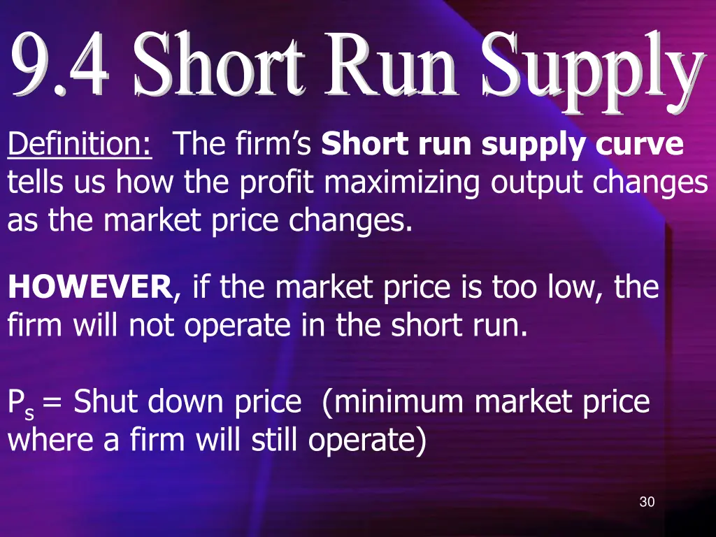 9 4 short run supply