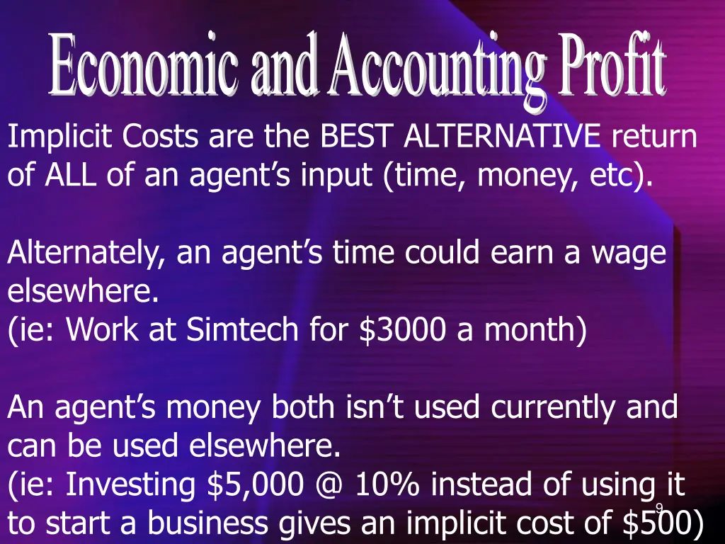 economic and accounting profit