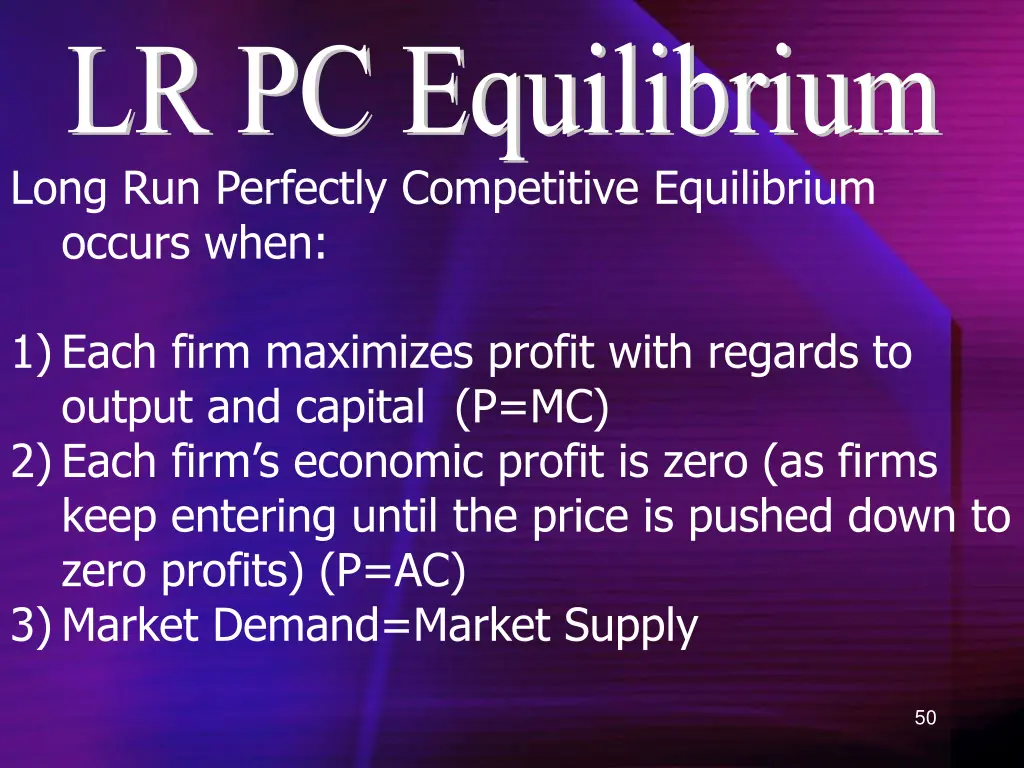 lr pc equilibrium