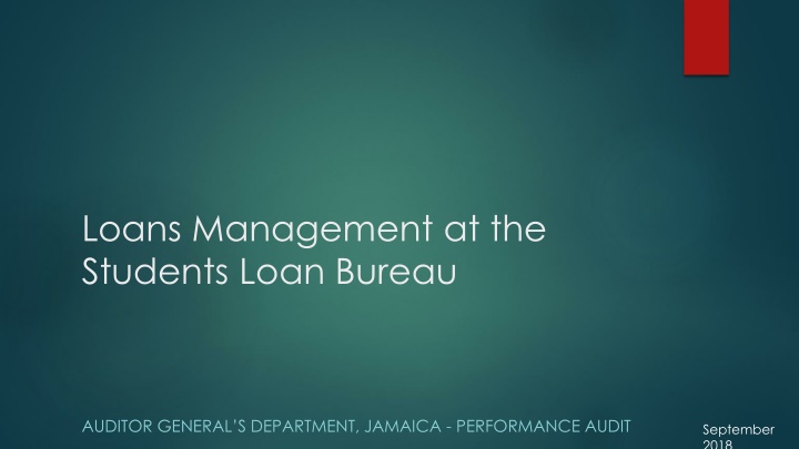 loans management at the students loan bureau