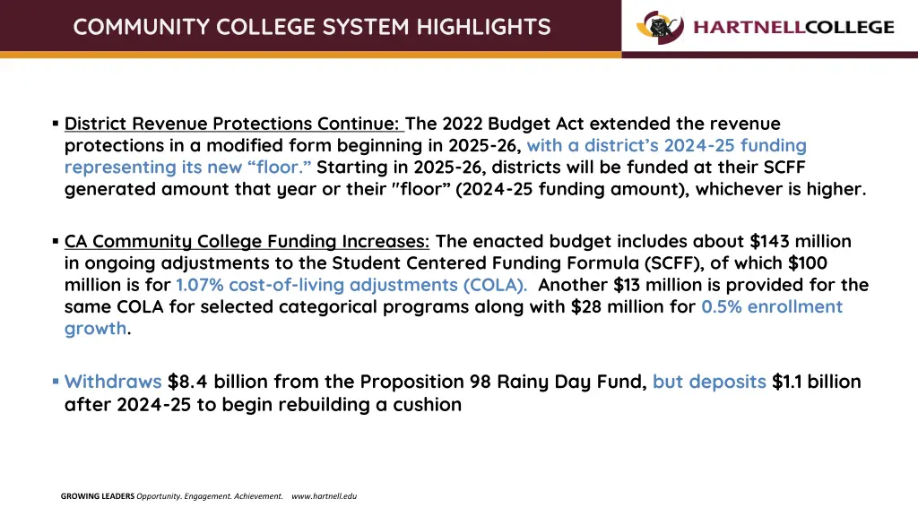 community college system highlights