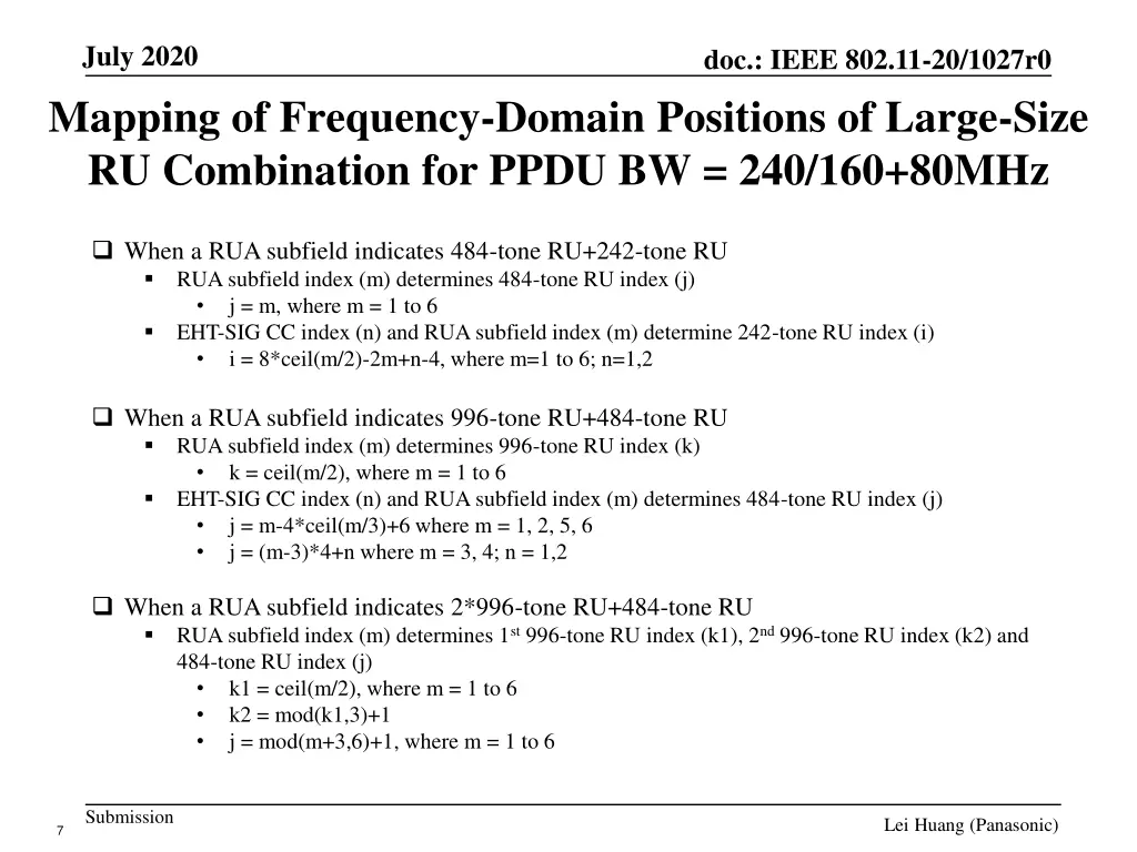 july 2020 mapping of frequency domain positions 1