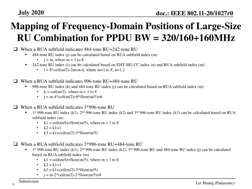 july 2020 mapping of frequency domain positions 3