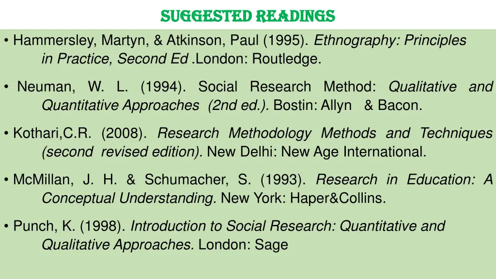 suggested readings suggested readings
