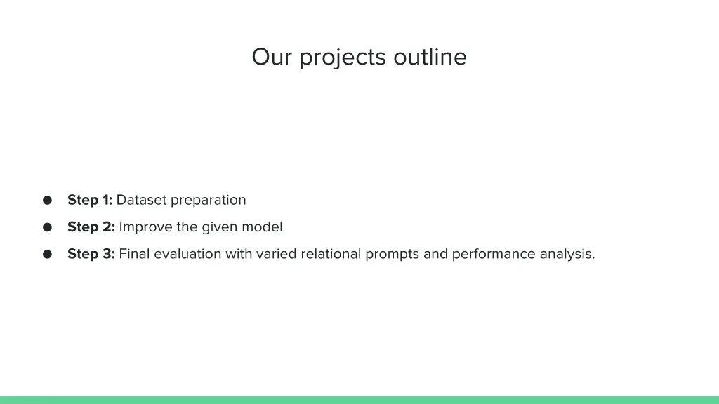 our projects outline
