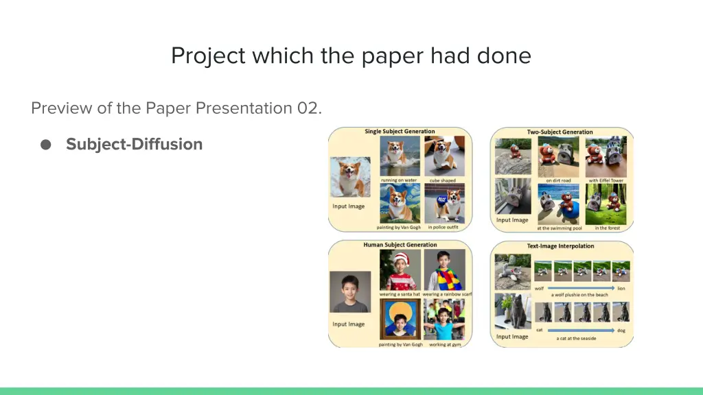 project which the paper had done