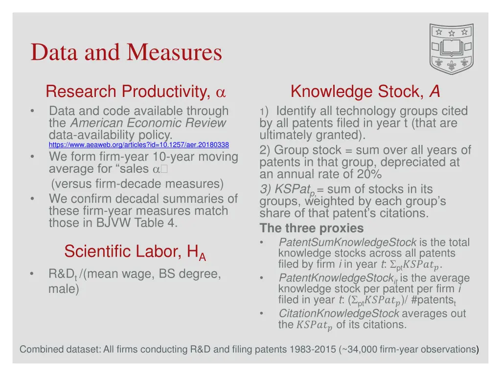data and measures
