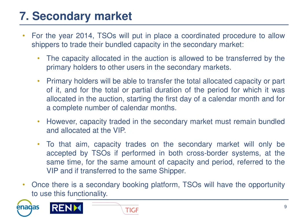 7 secondary market
