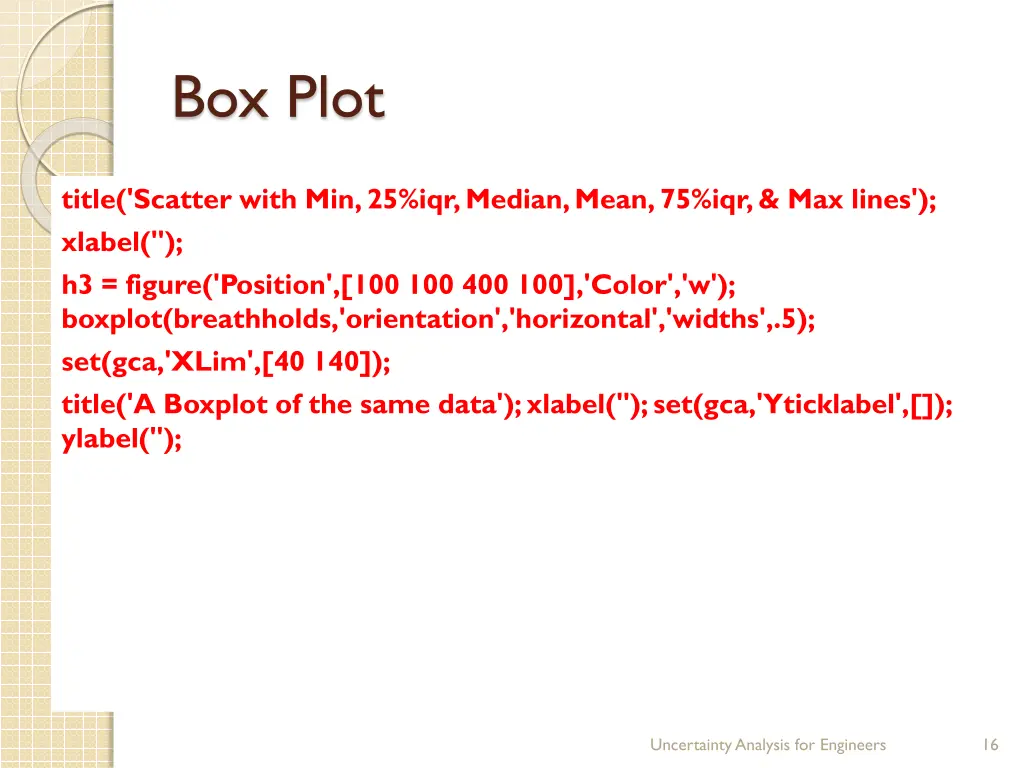 box plot