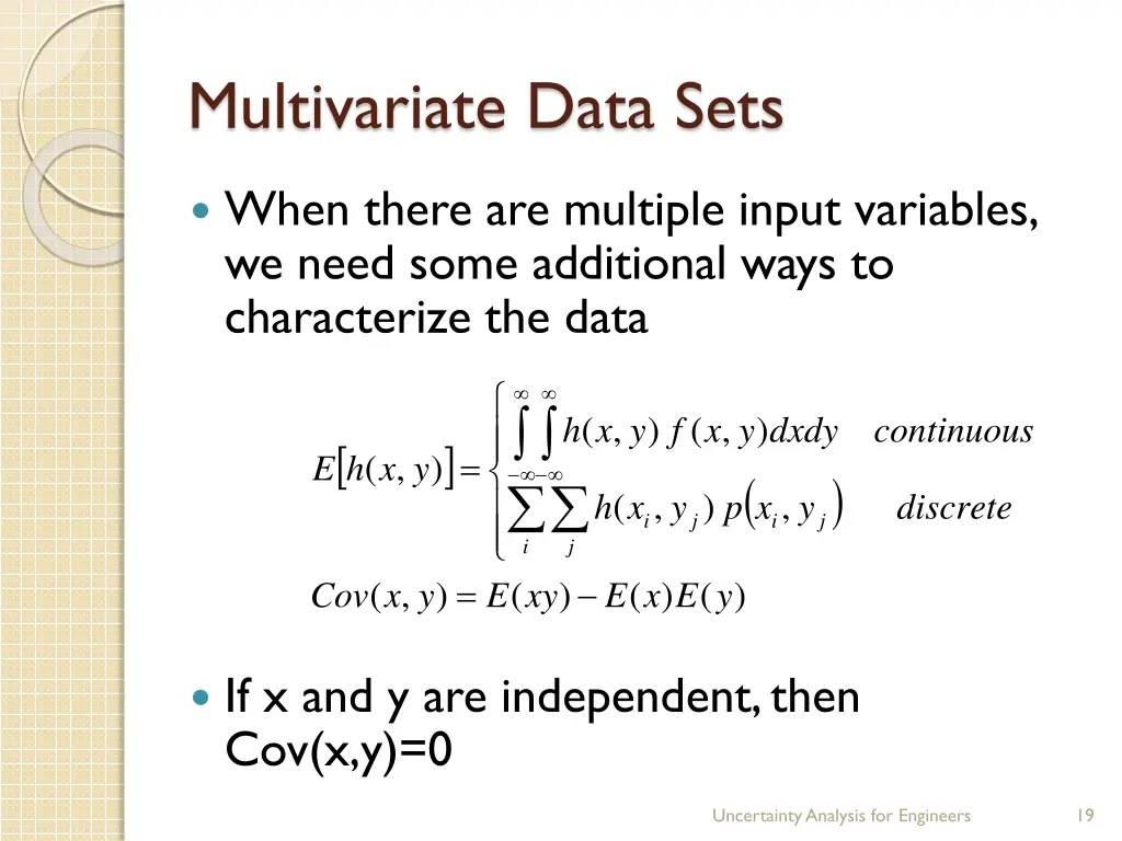 multivariate data sets