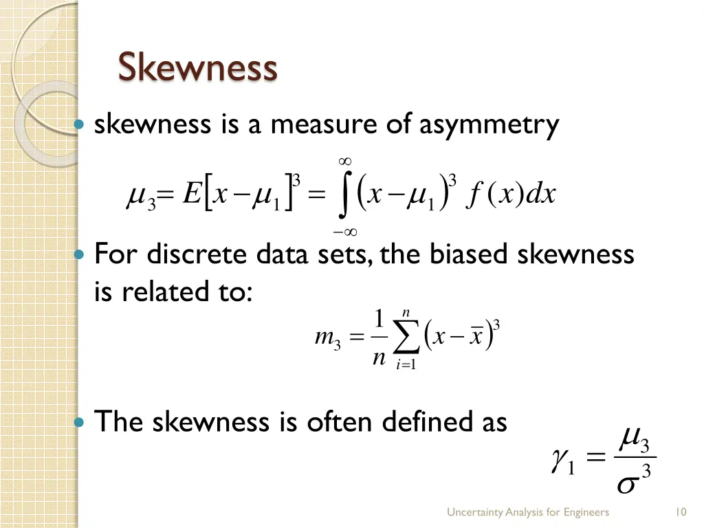 skewness