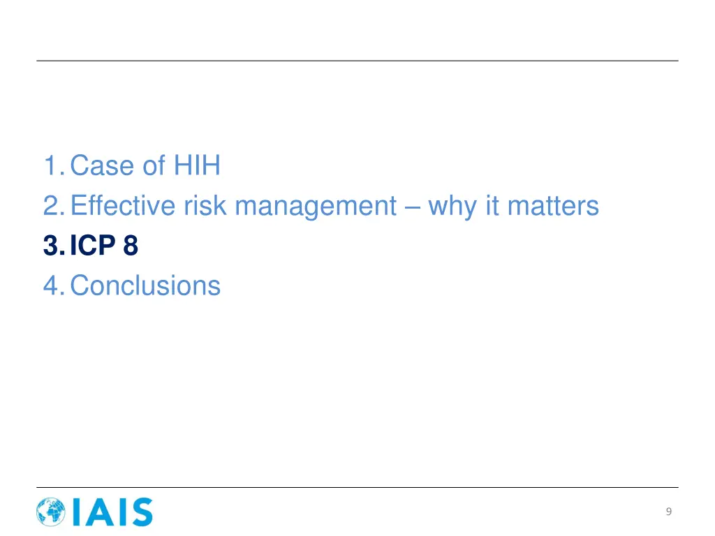 1 case of hih 2 effective risk management 2