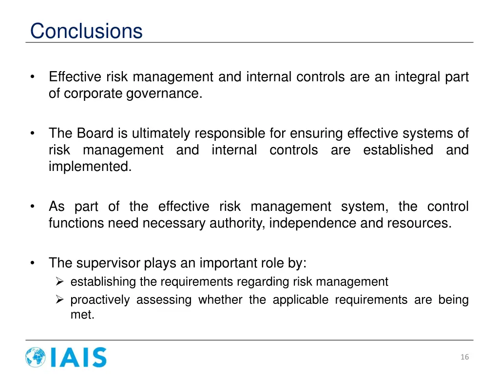 conclusions