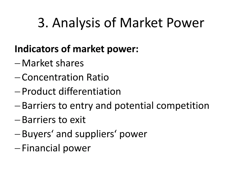 3 analysis of market power 3