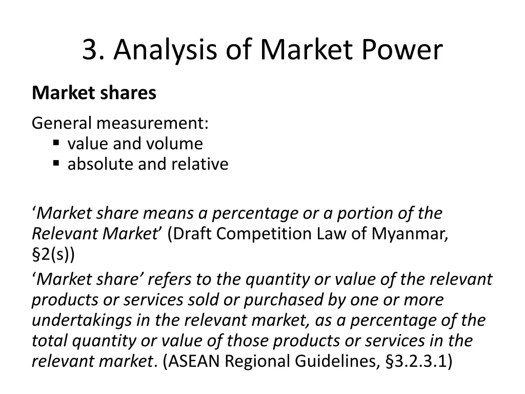 3 analysis of market power 4