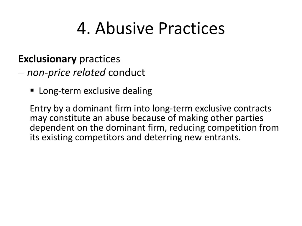 4 abusive practices 4
