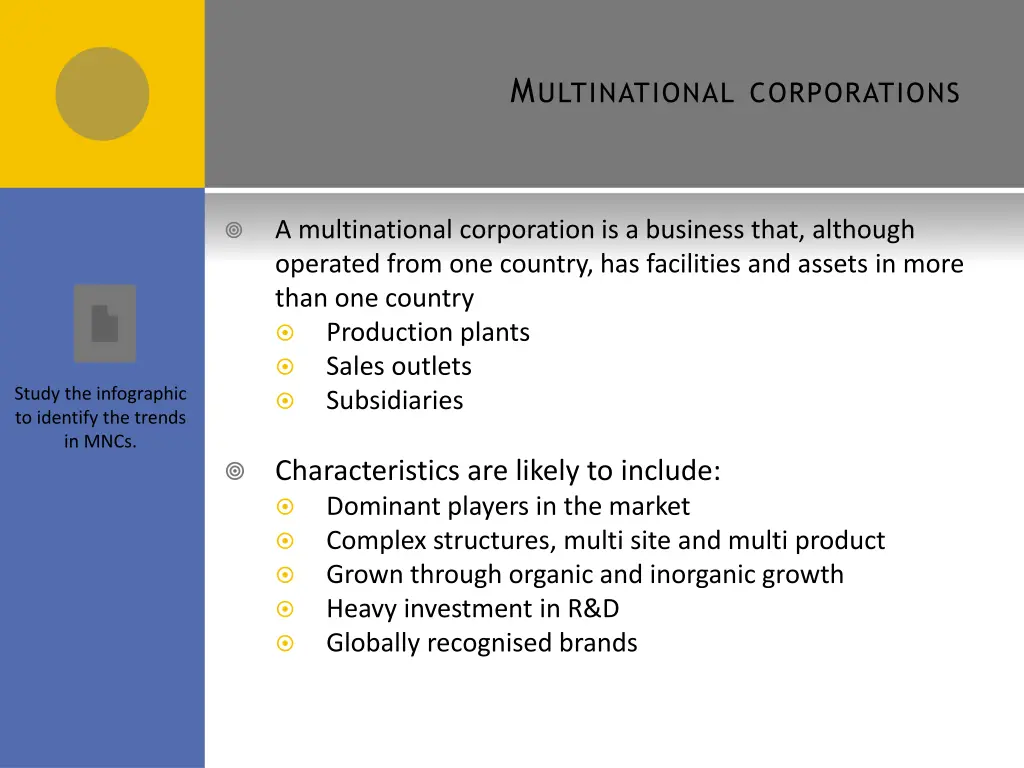 m ultinational corporations