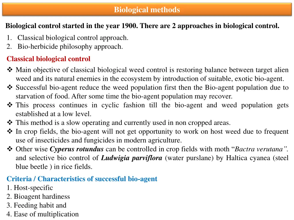 biological methods 1