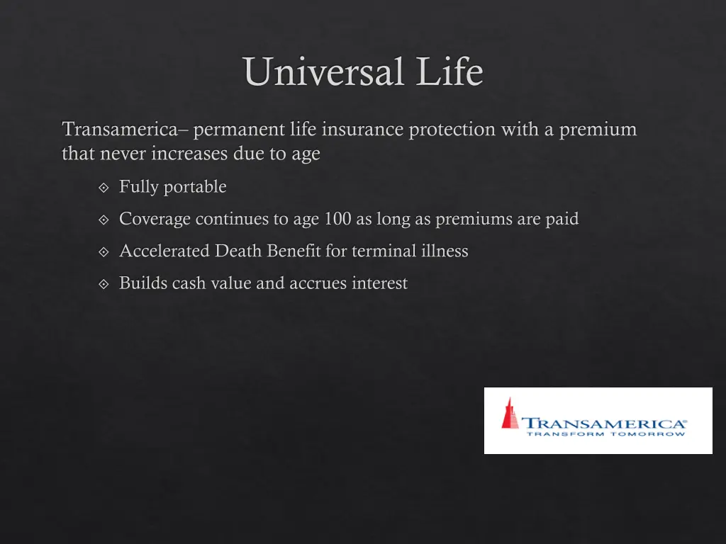 universal life