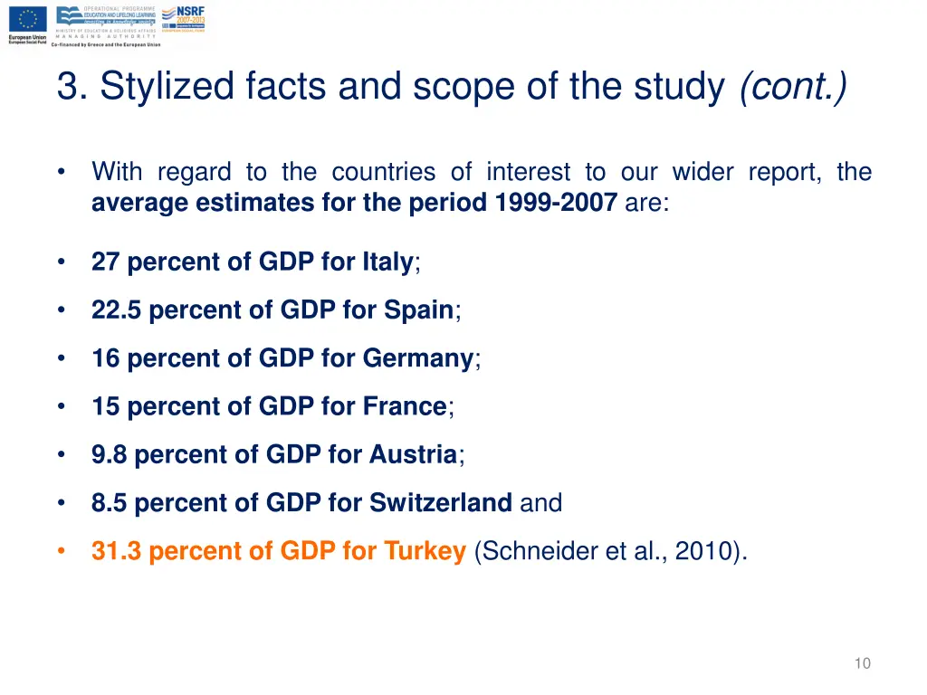 3 stylized facts and scope of the study cont 1