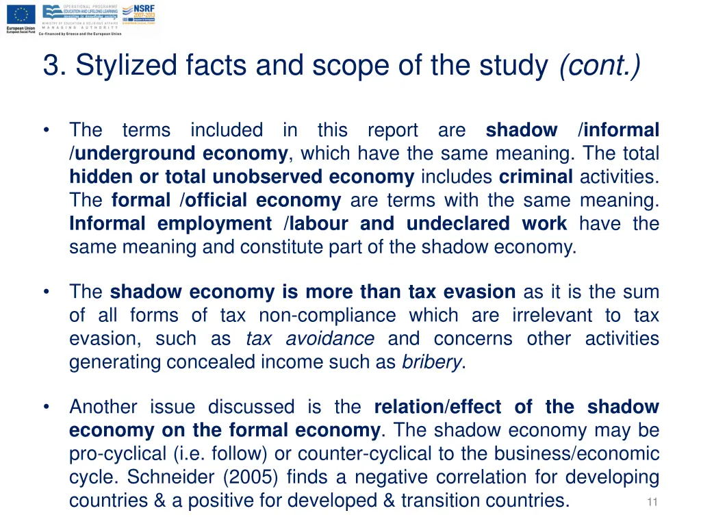 3 stylized facts and scope of the study cont 2