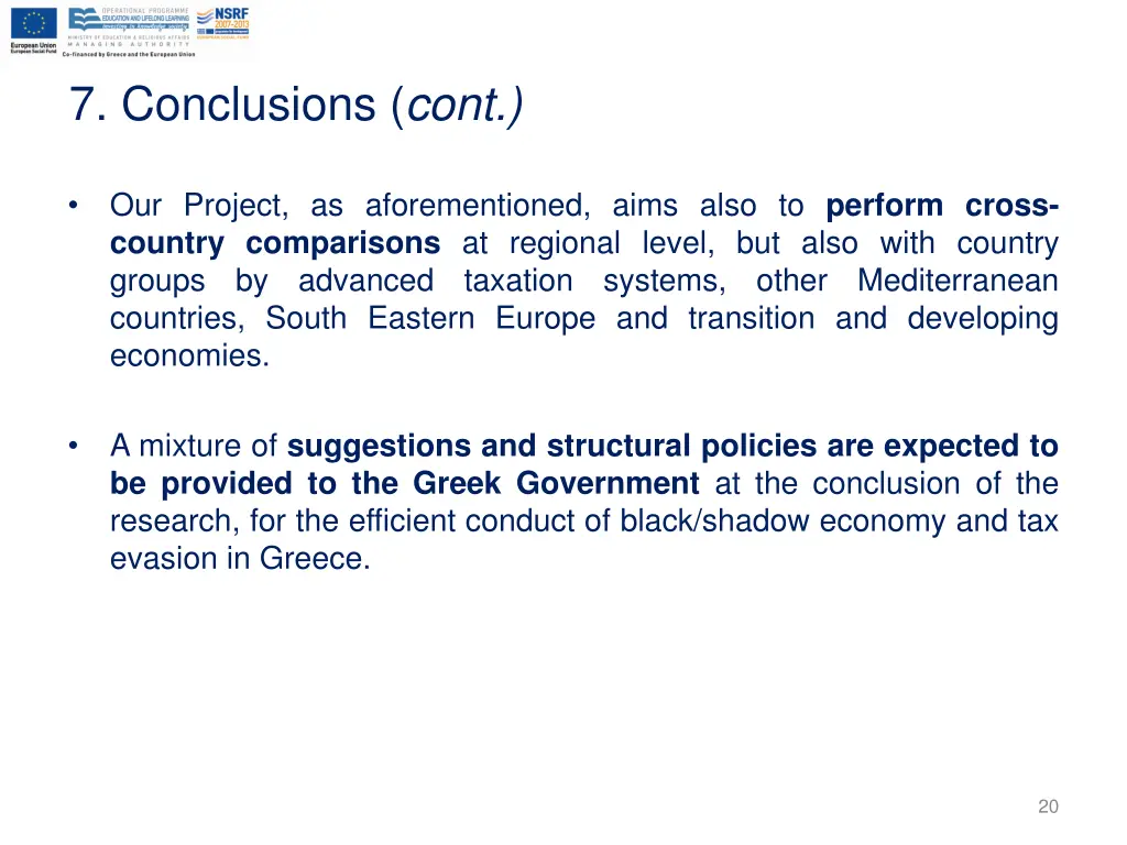 7 conclusions cont