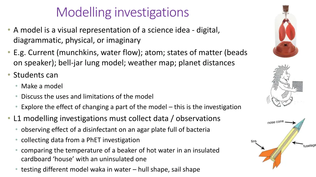 modelling investigations