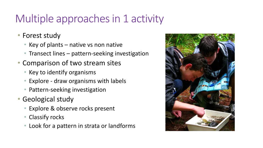 multiple approaches in 1 activity