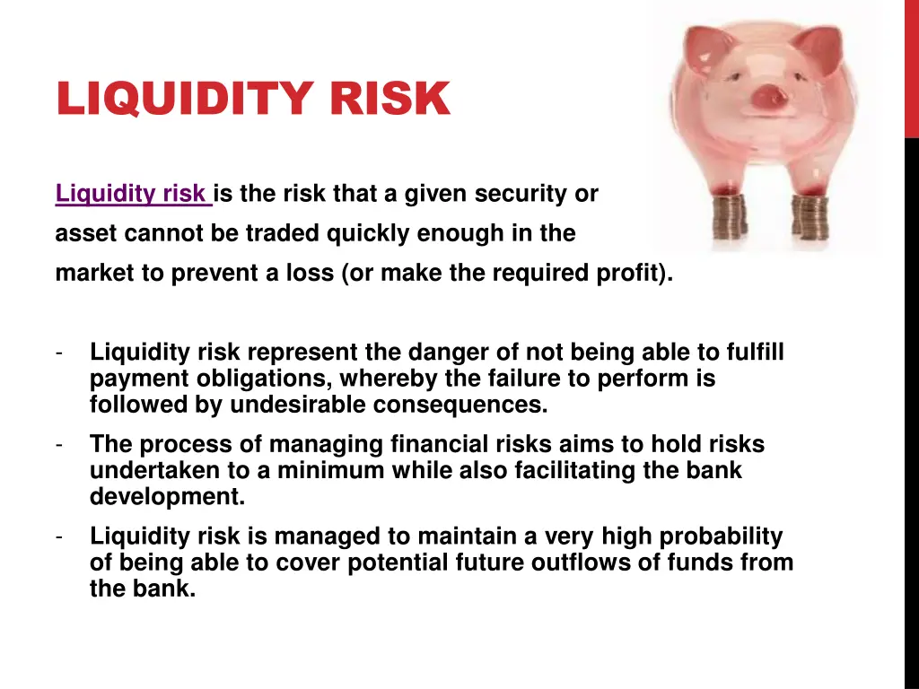liquidity risk
