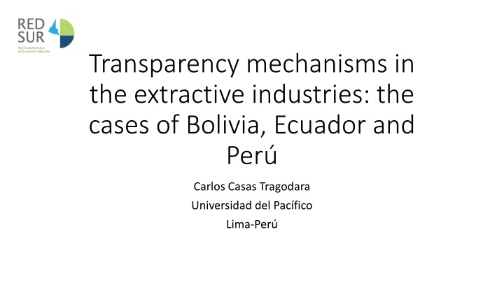 transparency mechanisms in the extractive