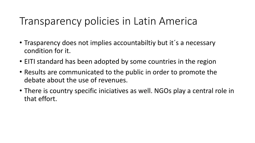 transparency policies in latin america