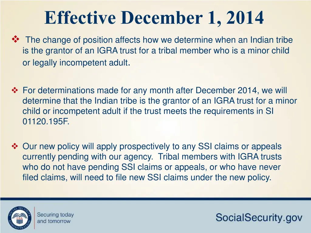 effective december 1 2014