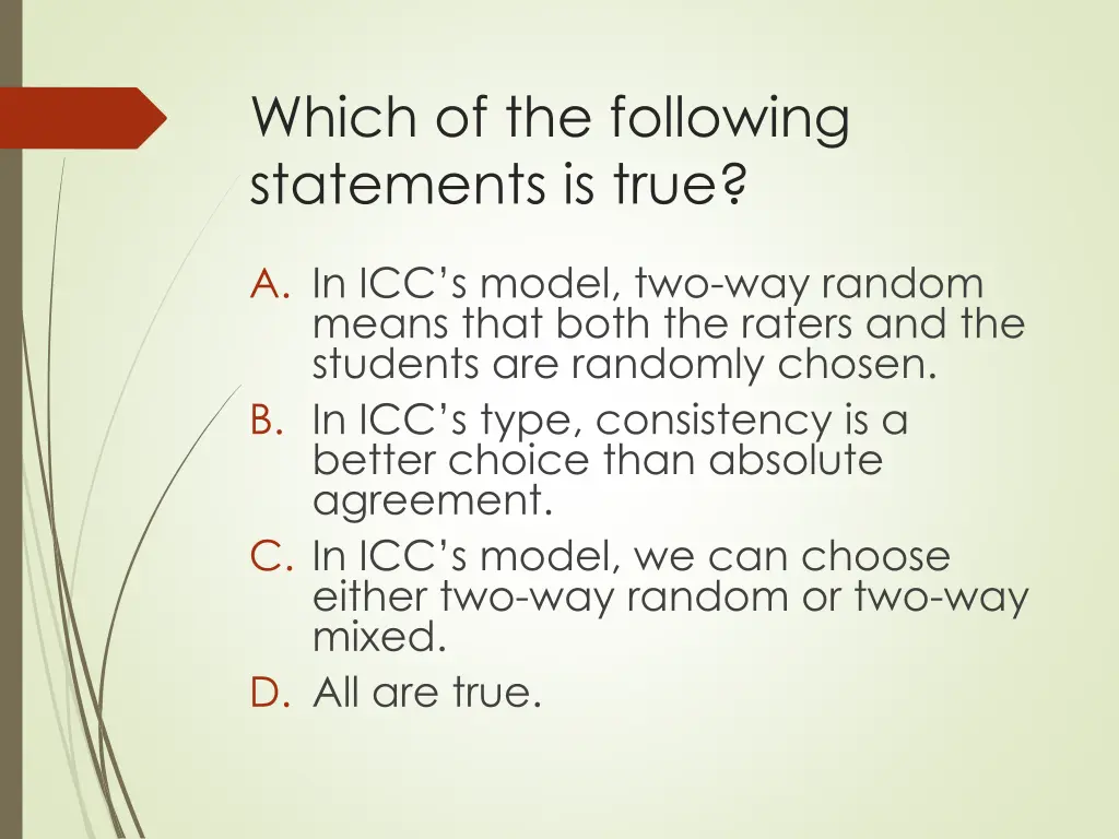 which of the following statements is true 2