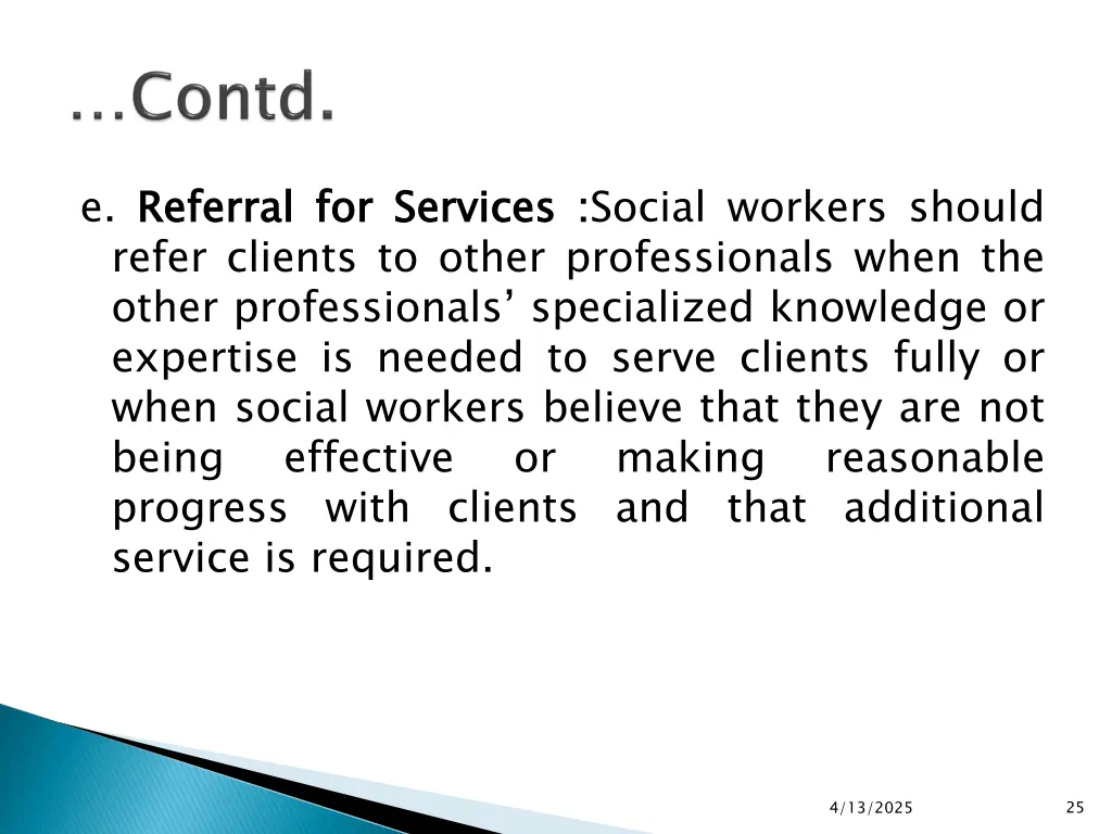 e referral refer clients to other professionals