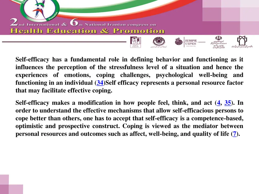 self efficacy has a fundamental role in defining