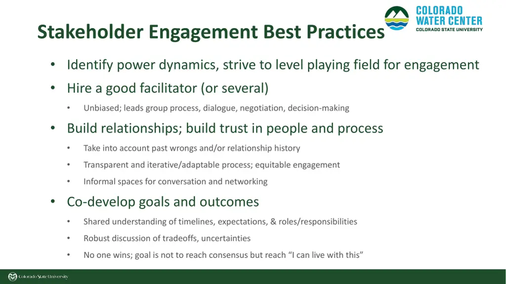 stakeholder engagement best practices 2