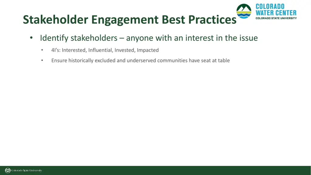 stakeholder engagement best practices