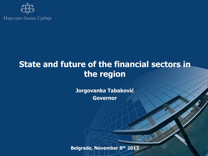 state and future of the financial sectors