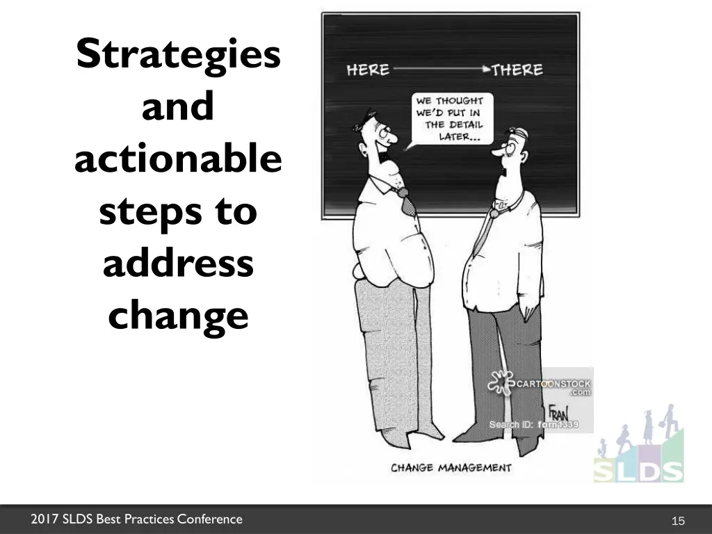 strategies and actionable steps to address change
