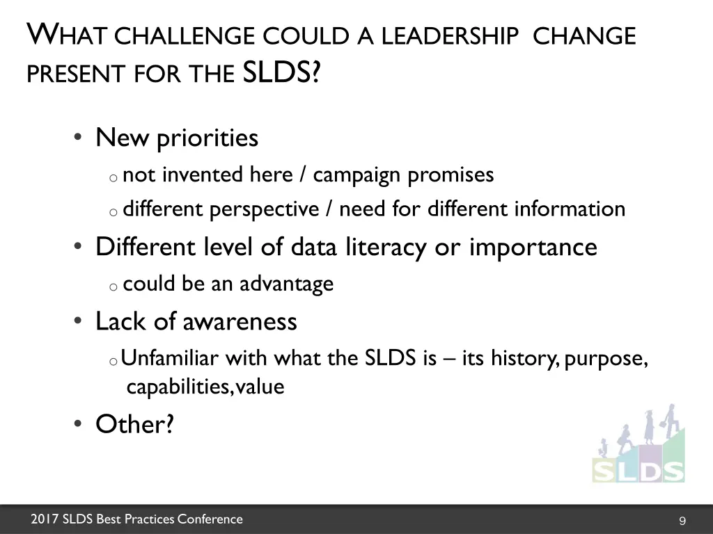 w hat challenge could a leadership change present