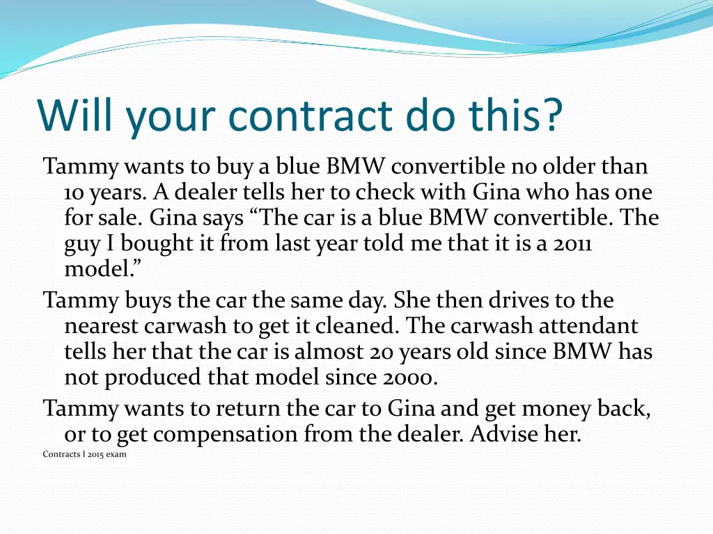 will your contract do this