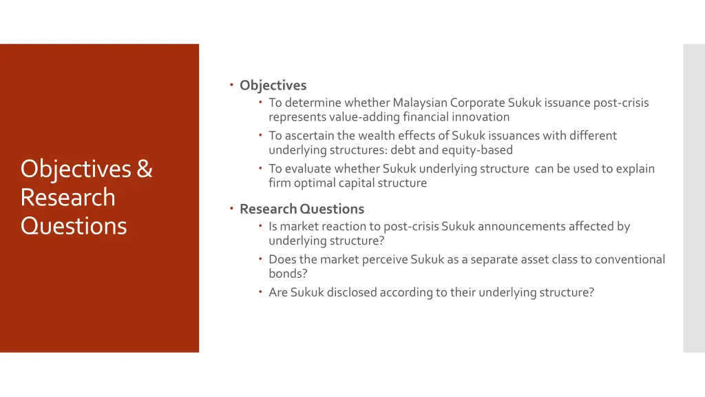 objectives to determine whether malaysian